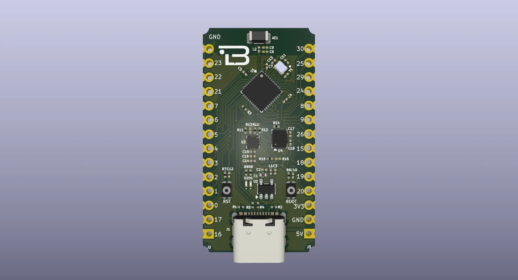 Boardoza ESP32-C6 Mini Development Board – 1