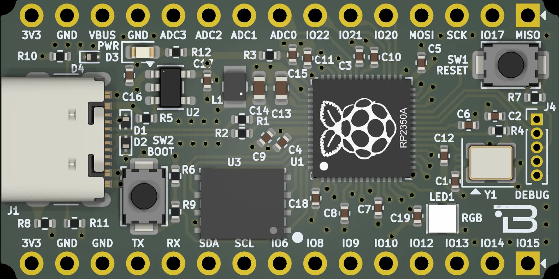 Boardoza RP2350 Evaluation Board – 1