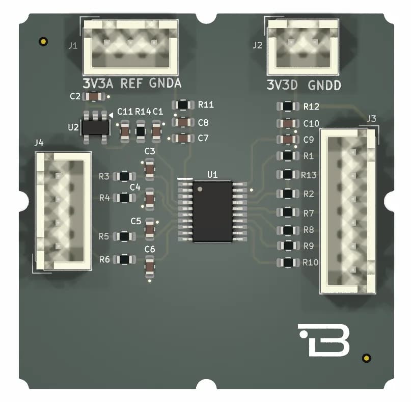 Boardoza MCP3462RT ADC Breakout Board – 1