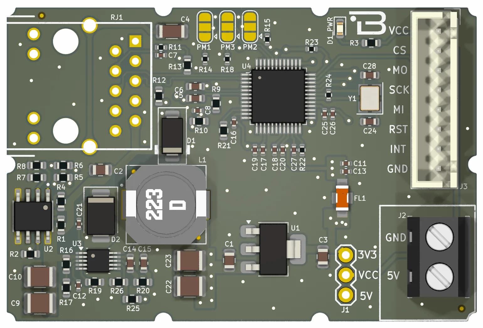 Boardoza W5500 Ethernet Breakout Board – 1