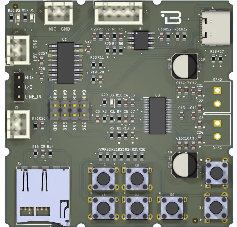 Boardoza MP3 Player Pro Breakout Board – 1