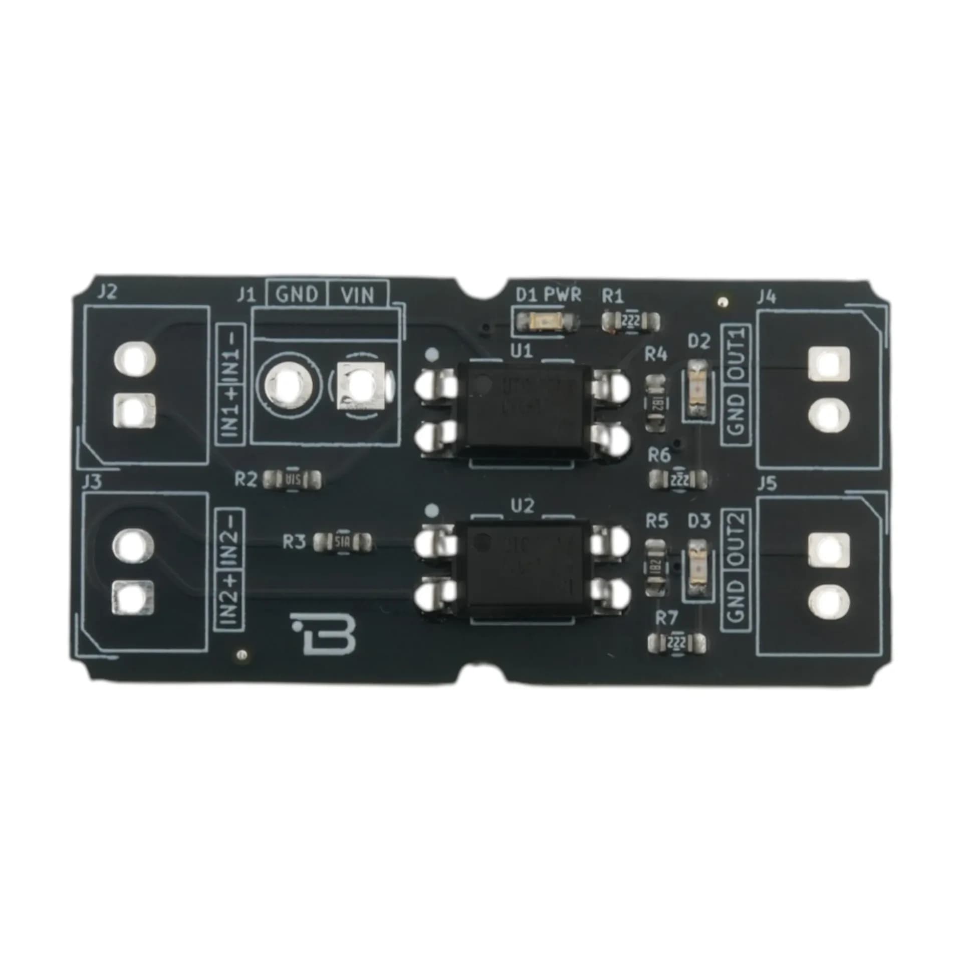 Boardoza PC817C 2CH Isolated Level Shifter Breakout Board – 1