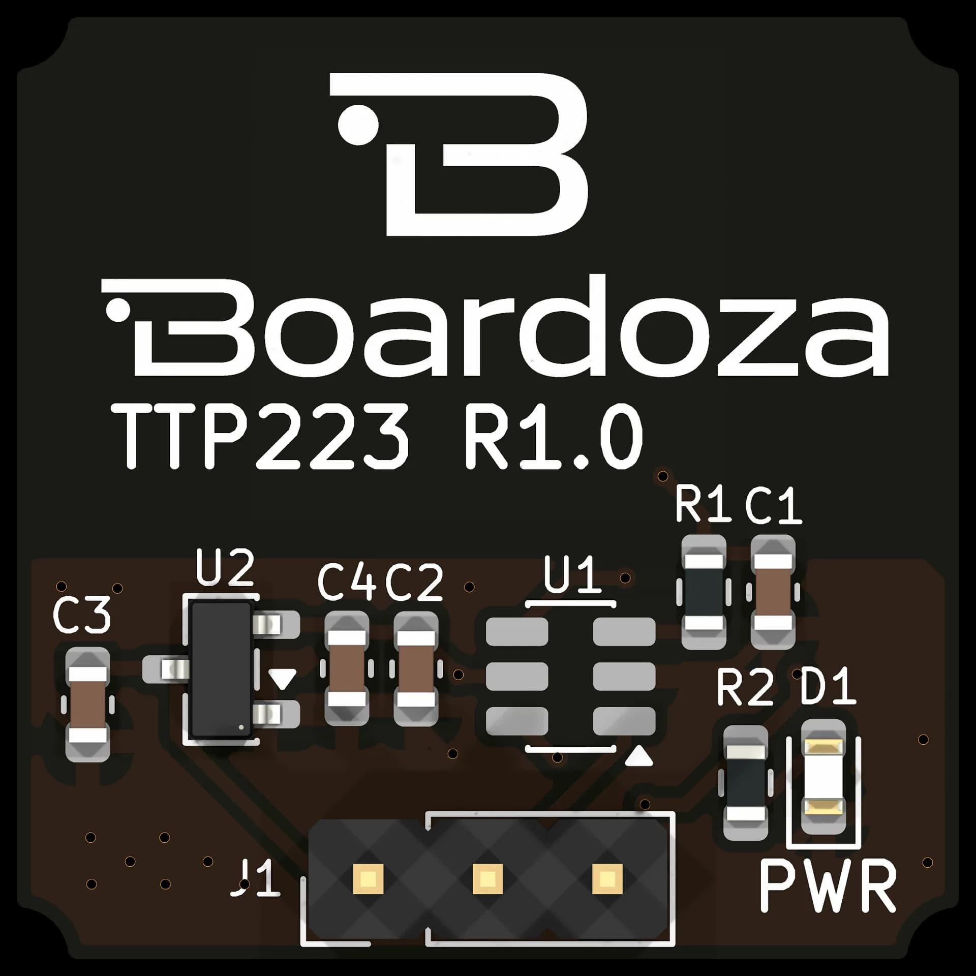 Boardoza TTP223 Capacitive Touch Breakout Board – 1