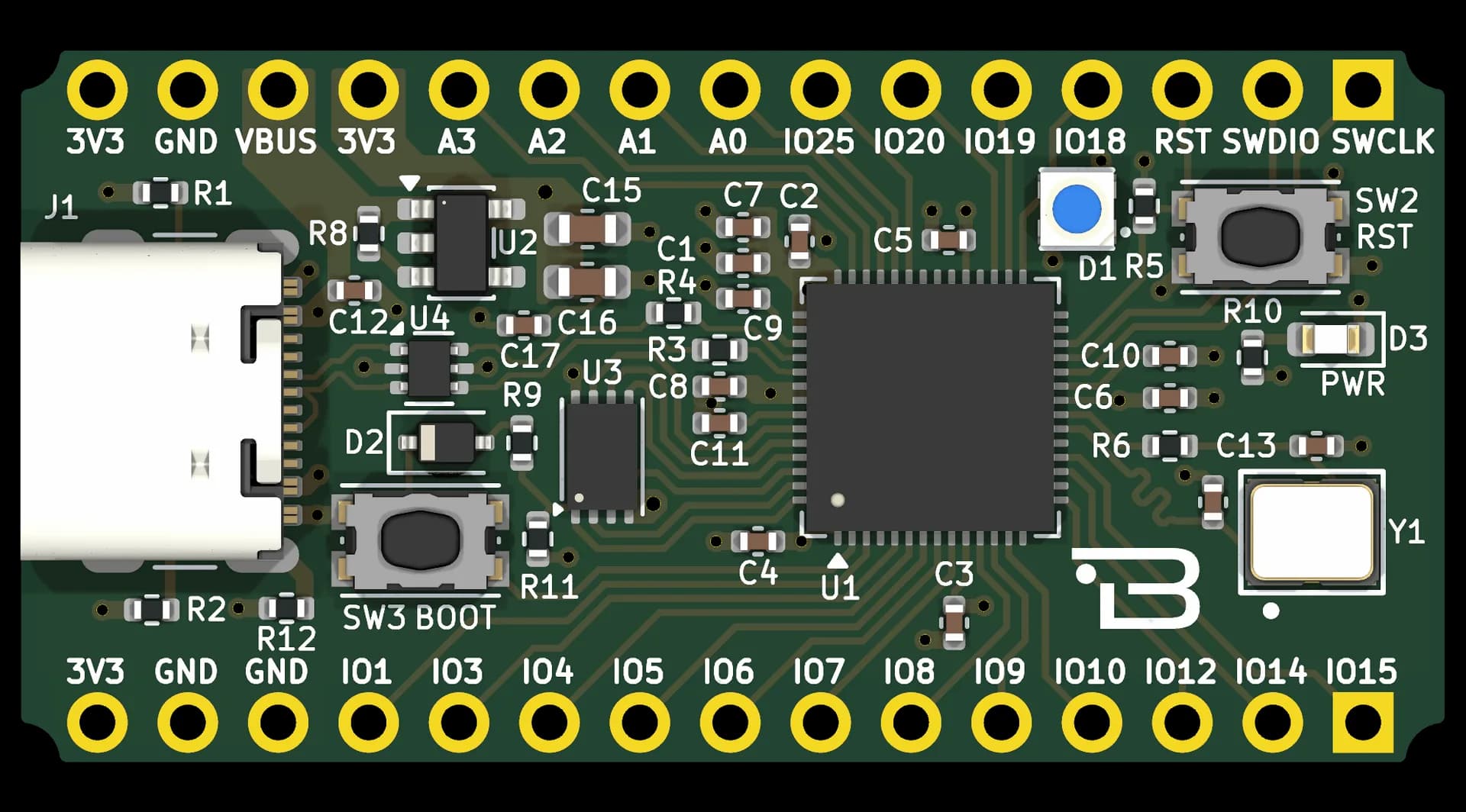 Boardoza RP2040 Dual-Core Microcontroller Evaluation Board – 1