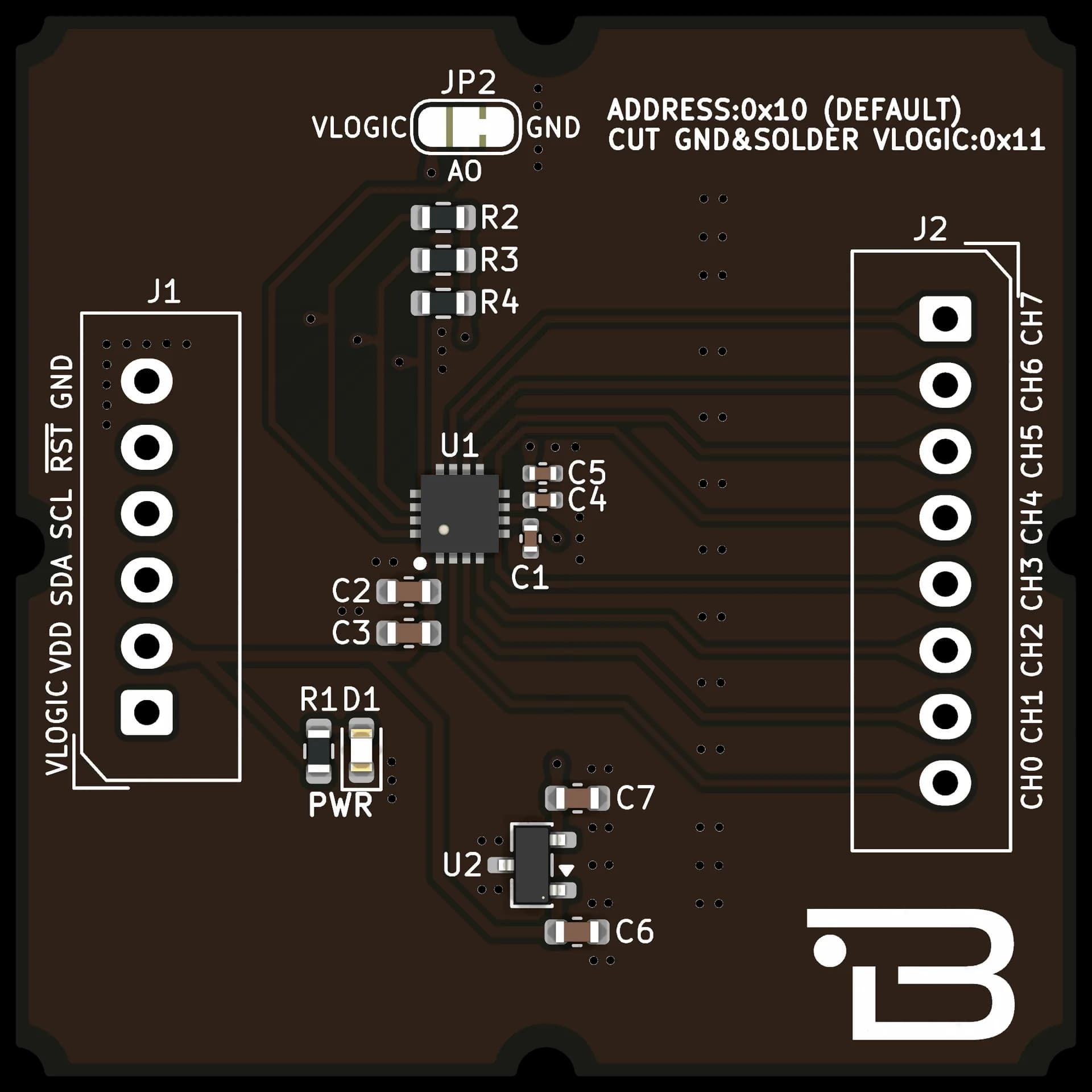Boardoza TPAFE0808 8-Channel Configurable ADC/DAC/GPIO Breakout Board – 1