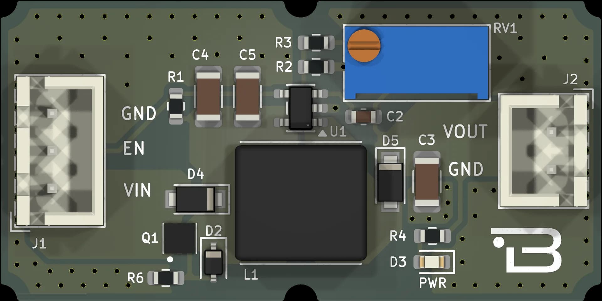 Boardoza TPS61040 Voltage Regulator Breakout Board – 1