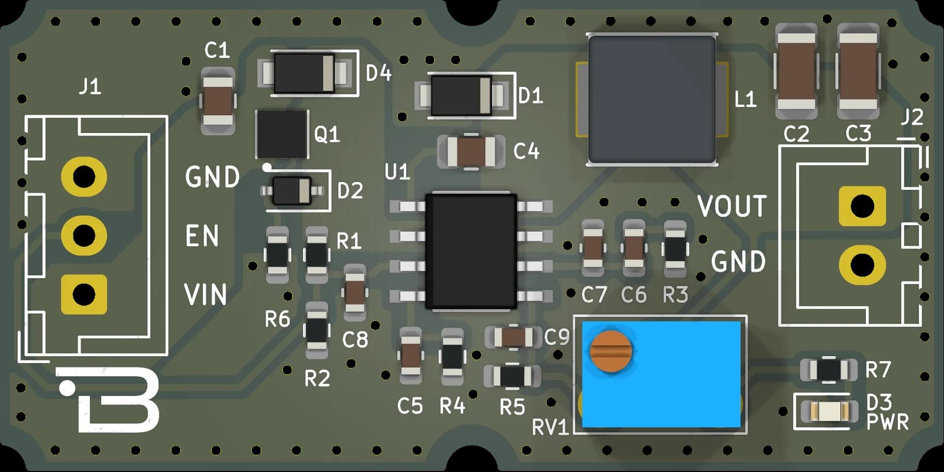Boardoza TPS54332 Voltage Regulator Breakout Board – 1