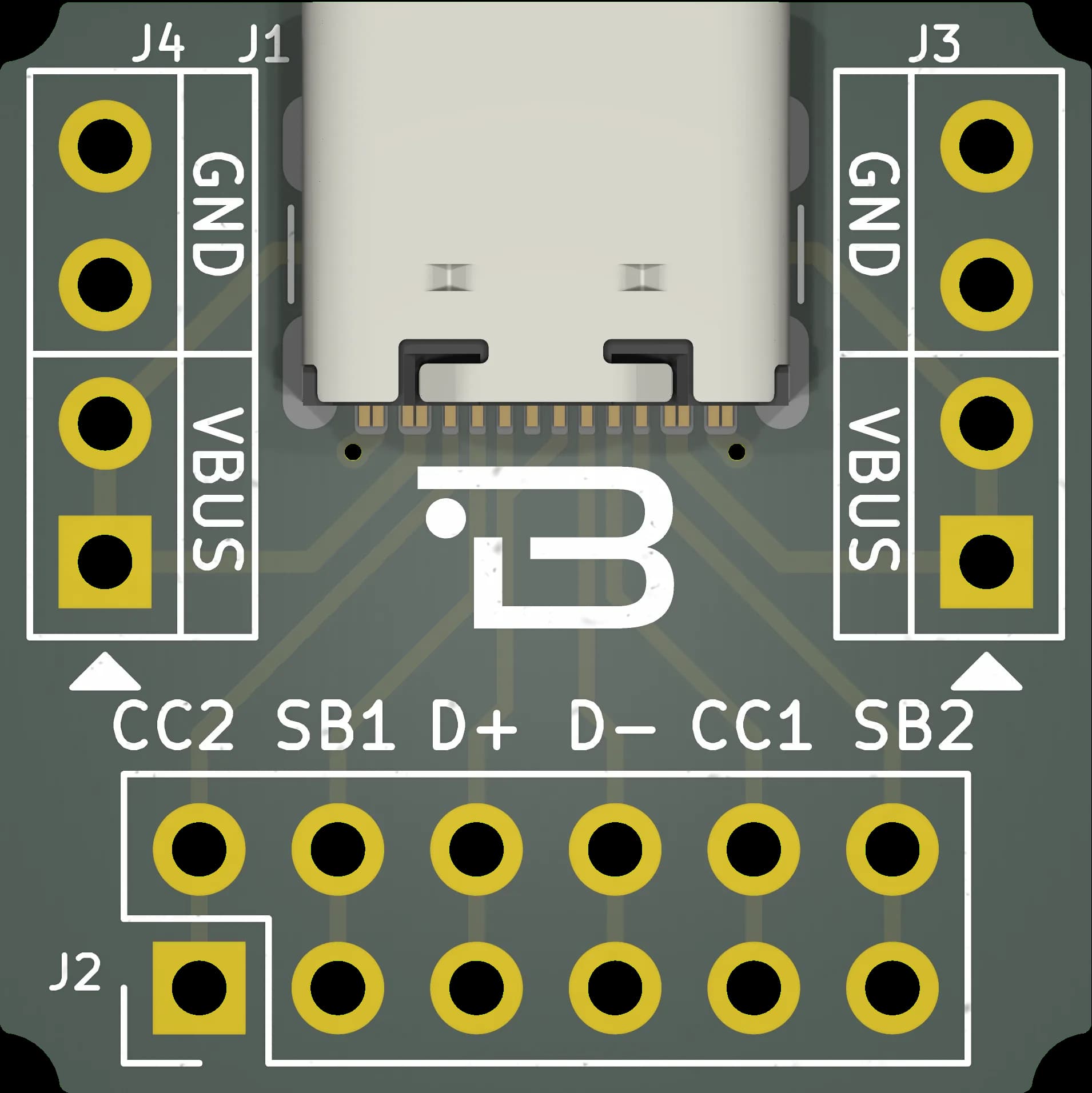 Boardoza USB Type-C Connector Breakout Board – 1