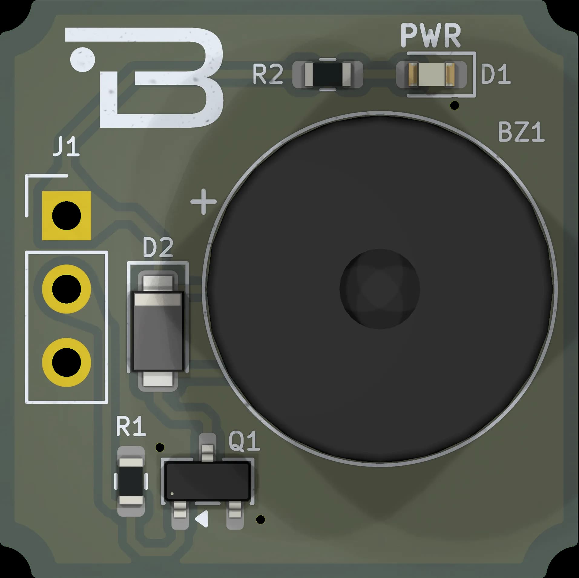 Boardoza MB1275B06NP Active Magnetic Buzzer Breakout Board – 1