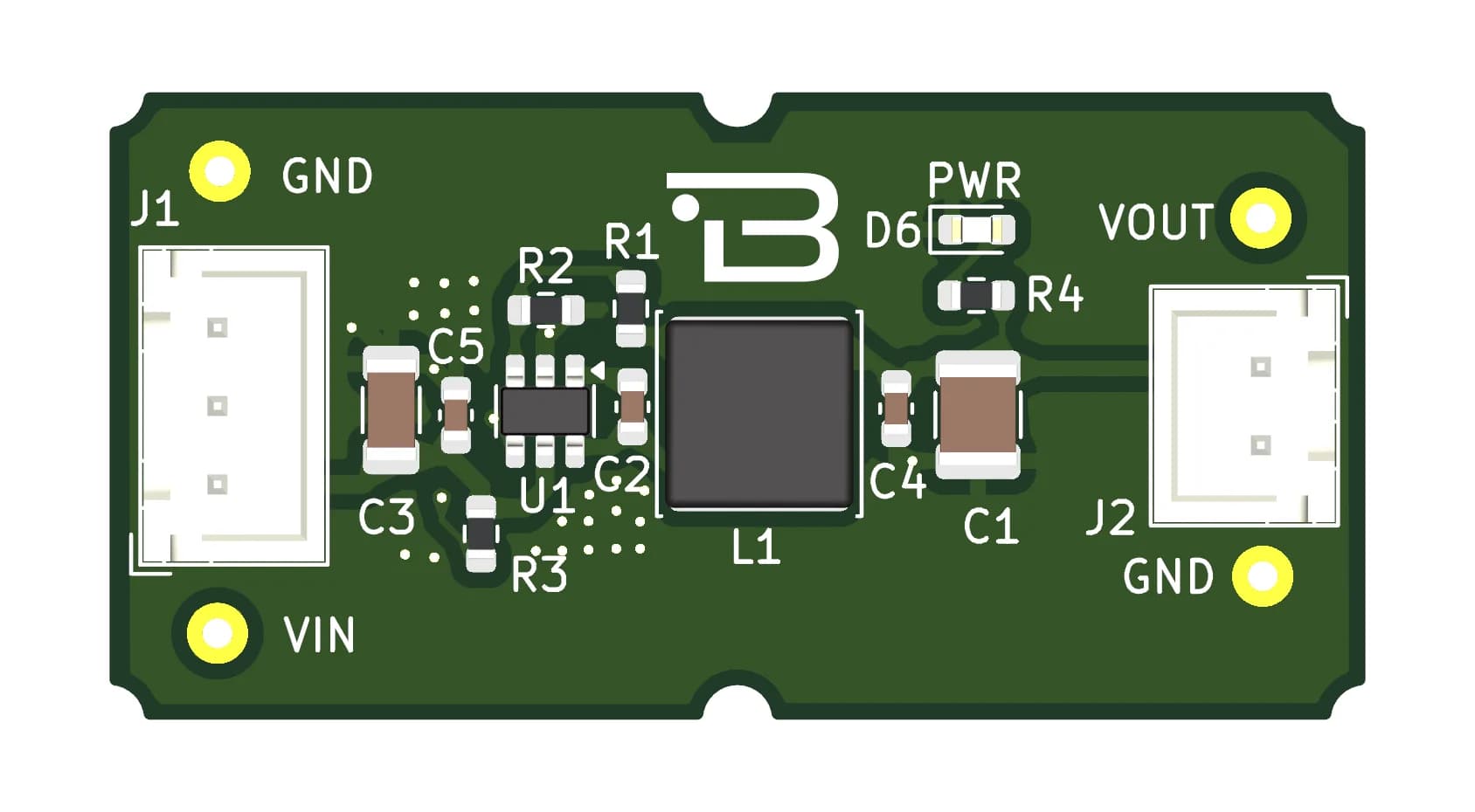 Boardoza DCP3603 3.3V Synchronous Buck Regulator Breakout Board – 1