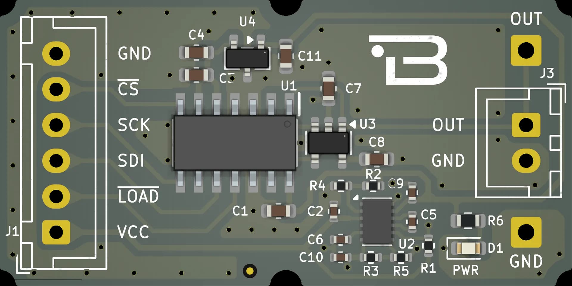 Boardoza TPC2161 16-Bit Bipolar DAC Breakout Board – 1