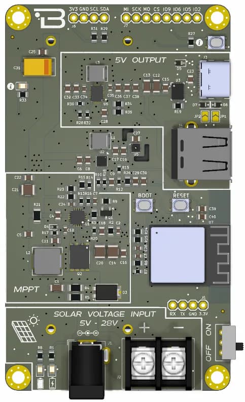 Boardoza Light Solar Charger Breakout Board – 1