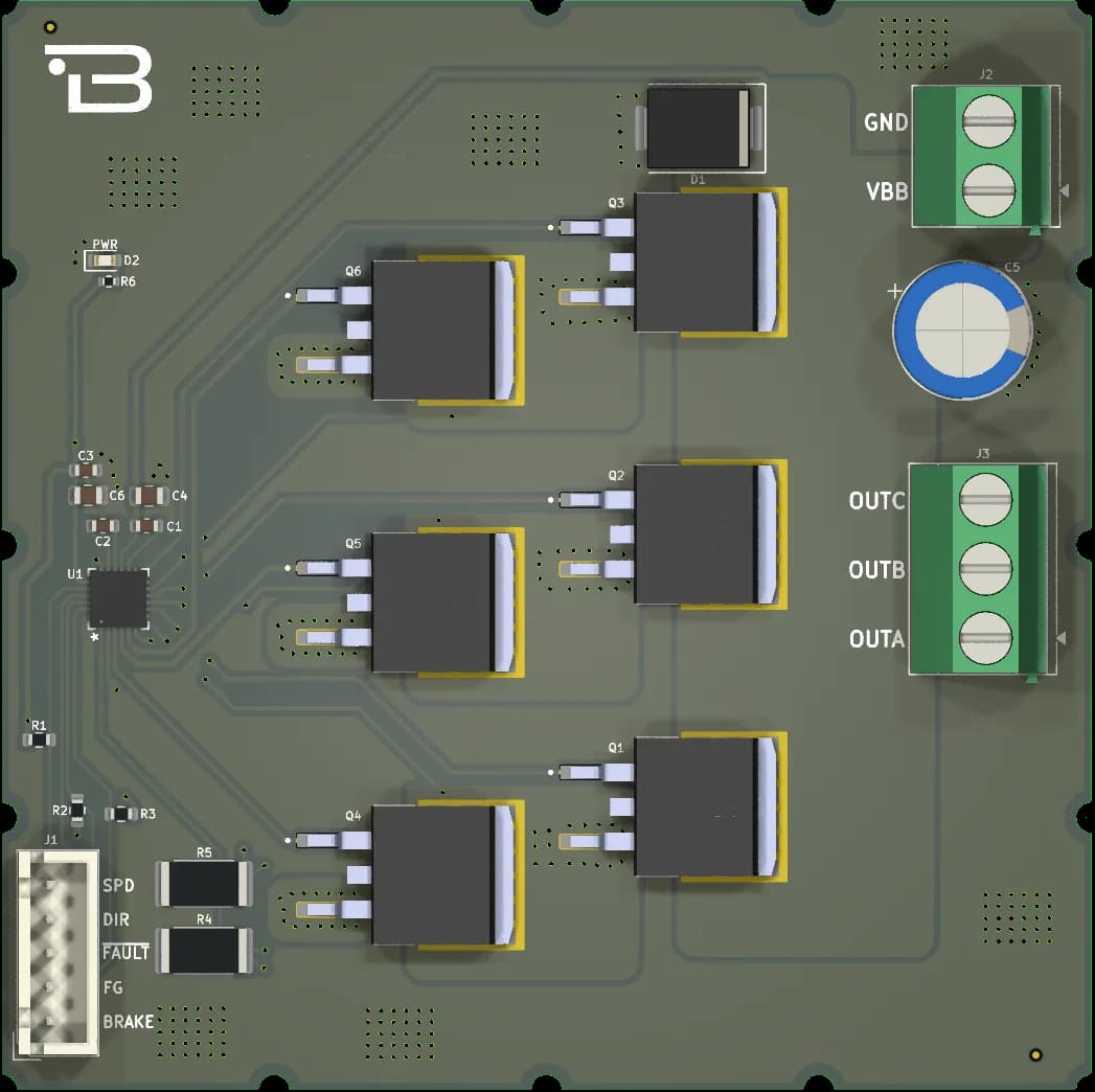 Boardoza A89301GESSR BLDC Motor Driver Breakout Board – 1