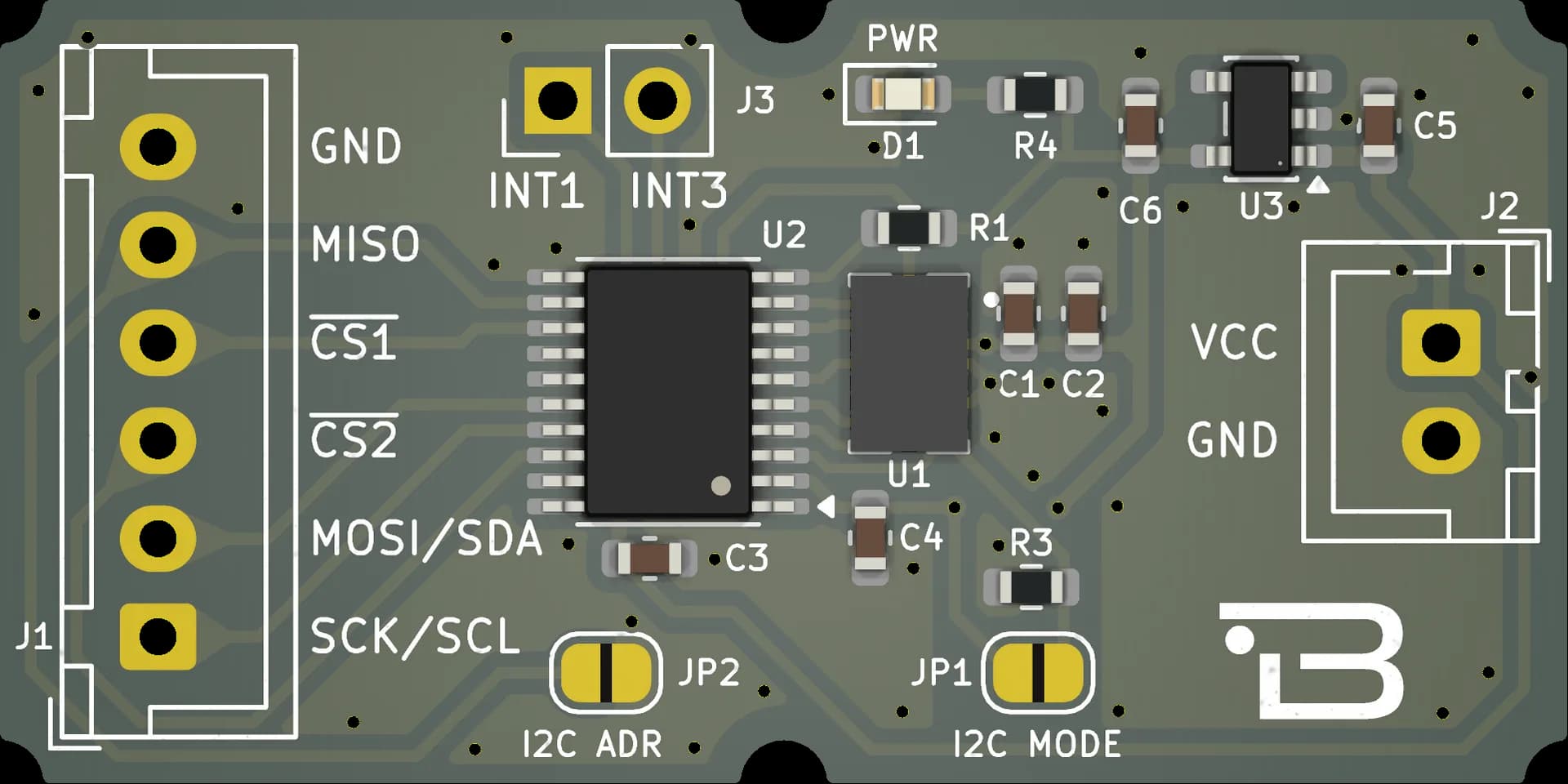 Boardoza BMI088 6-Axis IMU Breakout Board – 1