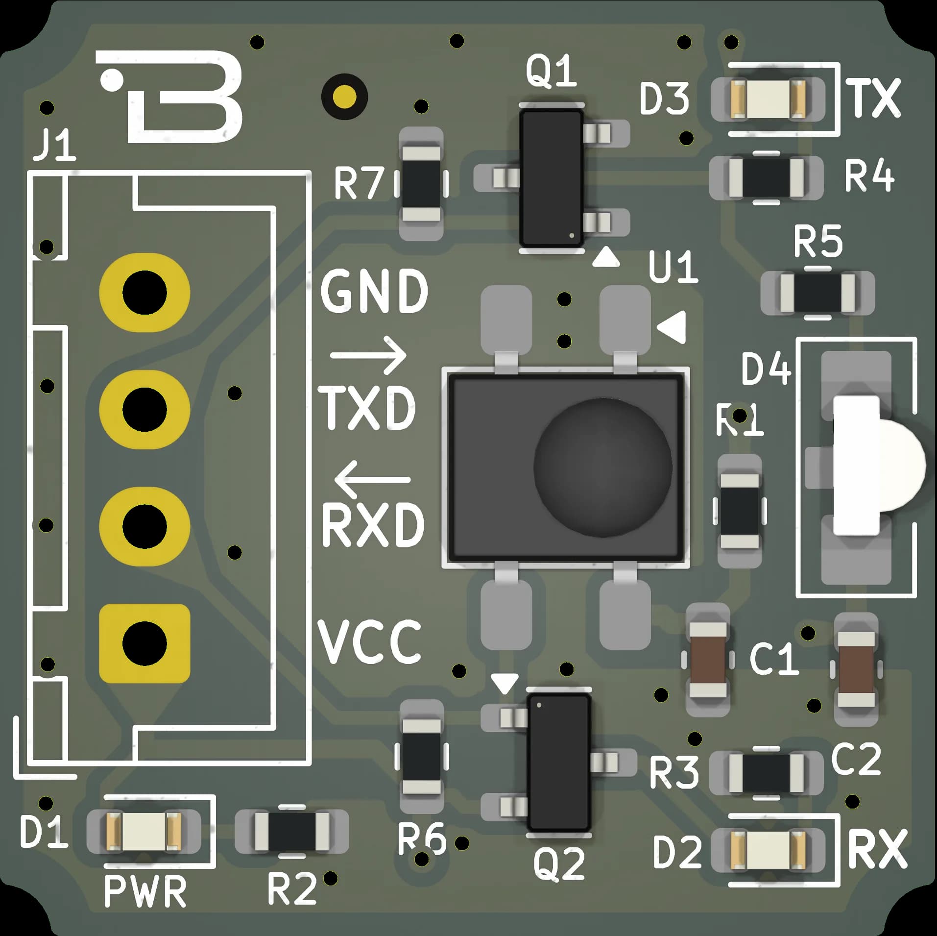 Boardoza IrDA Infrared Transceiver Breakout Board – 1