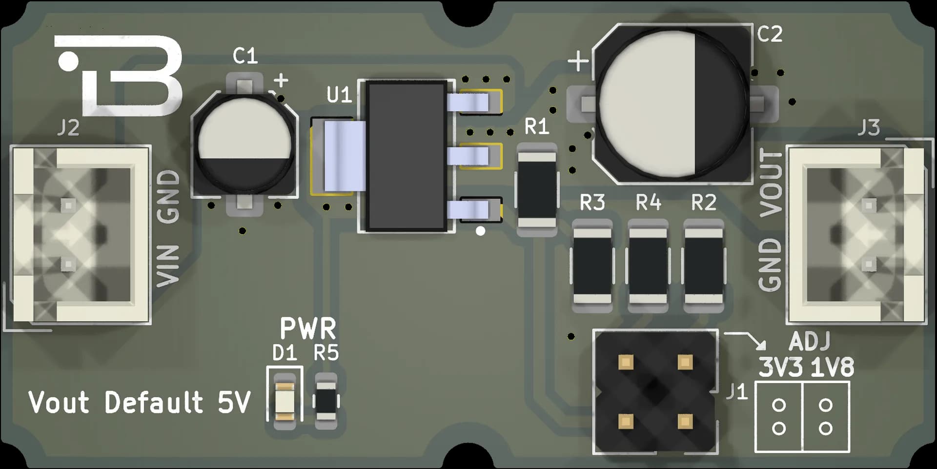 Boardoza SPX1117 ADJ Adjustable LDO Regulator Breakout Board – 1