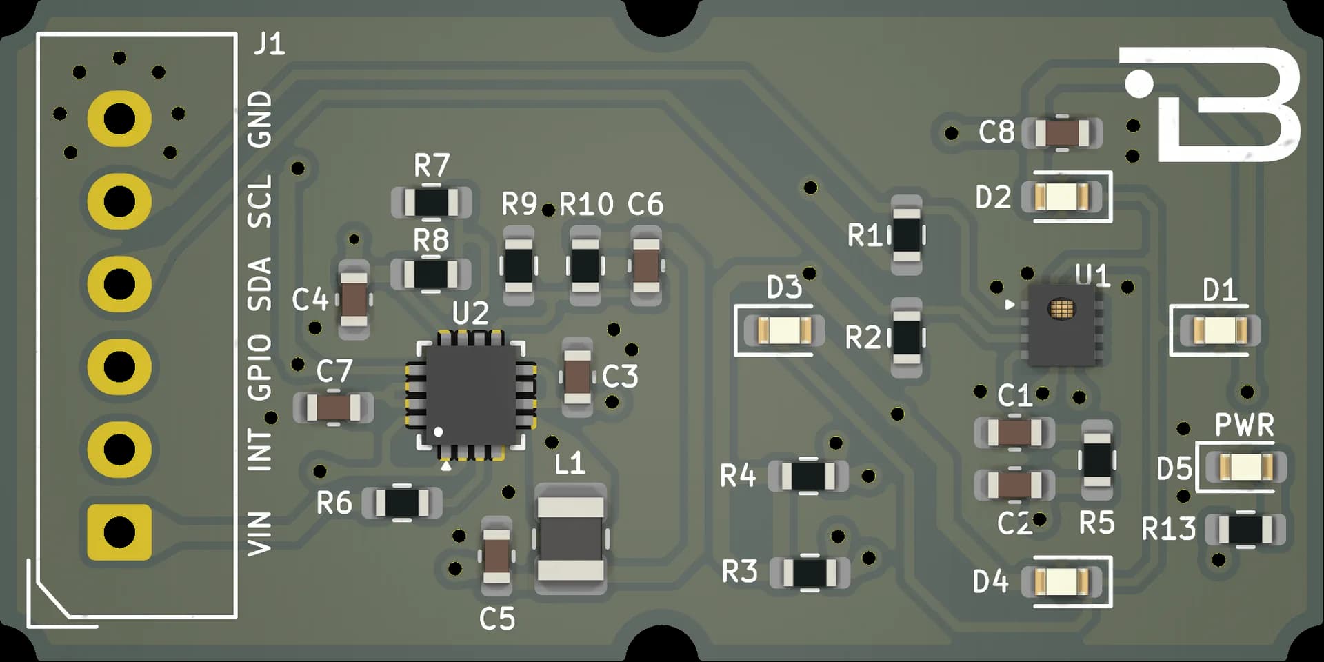 Boardoza TCS37013M RGB Color, Ambient Light and Proximity Sensor Breakout Board – 1