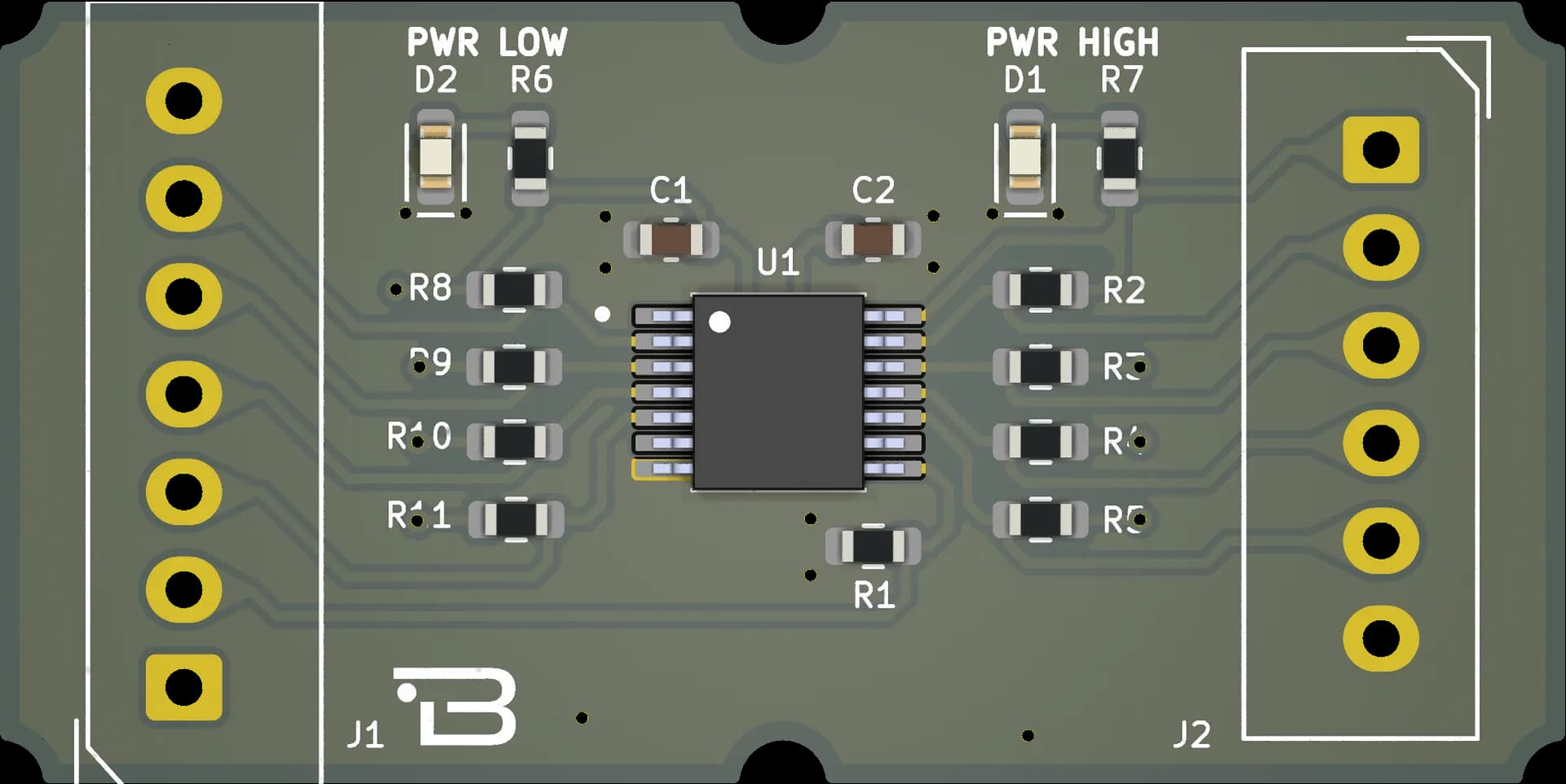 Boardoza LSF0204D Bidirectional Logic Level Translator Breakout Board – 1