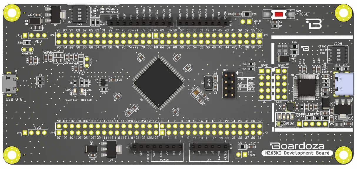 Boardoza NuMaker M263KI Microcontroller Evaluation Board – 1