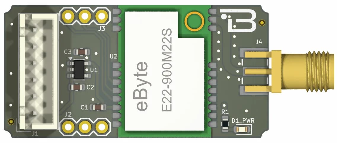 Boardoza E22-900M22S LoRa Transceiver Breakout Board – 1