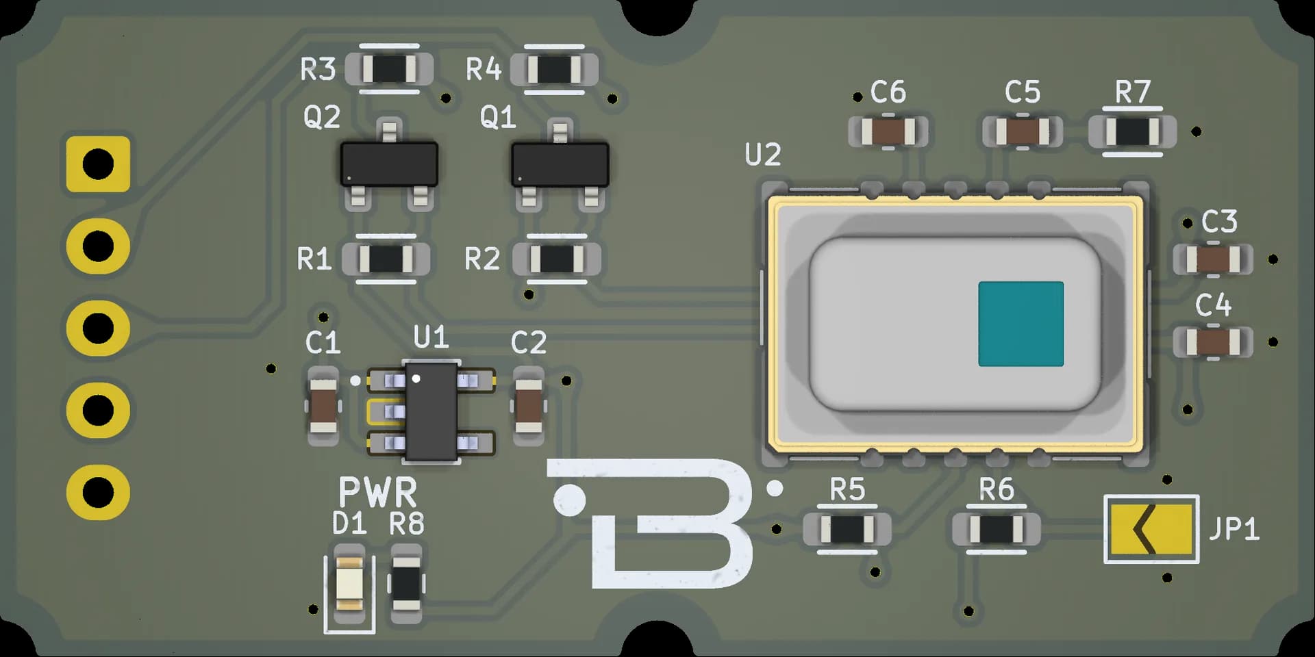 Boardoza AMG8833 Grid-EYE Infrared Thermal Sensor Breakout Board – 1