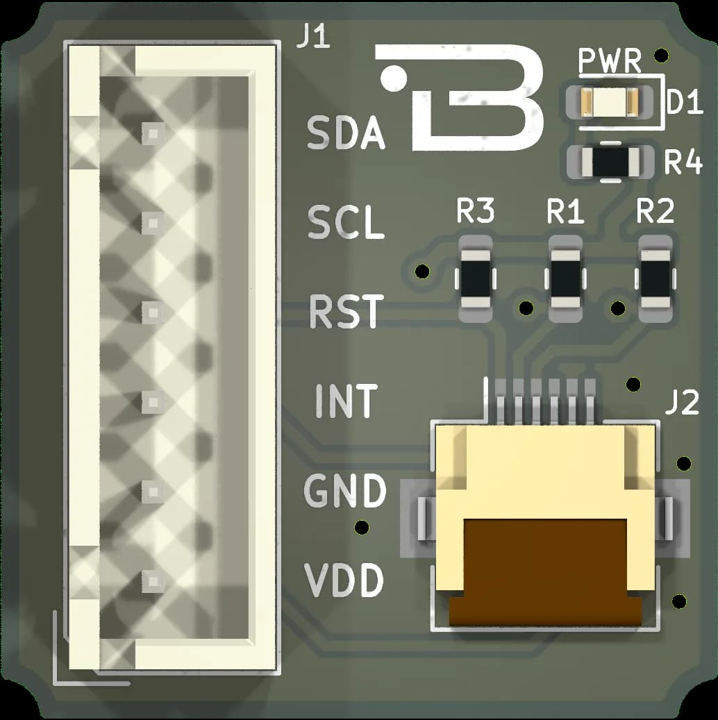 Boardoza FT810-Compatible Capacitive Touch Interface Breakout Board – 1