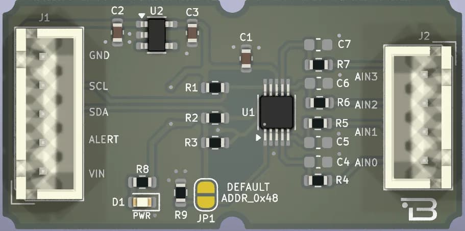 Boardoza ADS1115 16-Bit I²C ADC Breakout Board – 1