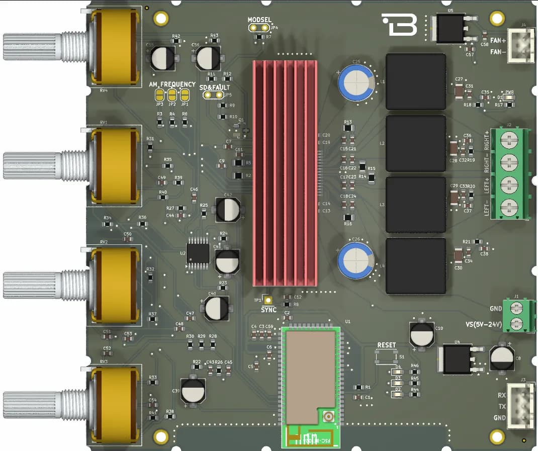 Boardoza Bluetooth Audio Amplifier Breakout Board – 1