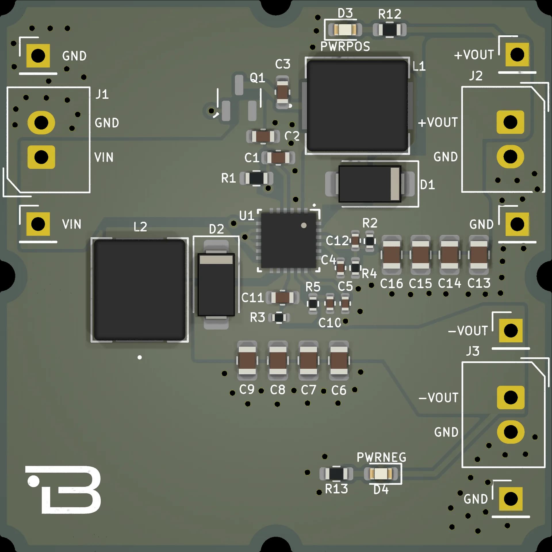 Boardoza TPS65131 Voltage Regulator Breakout Board – 1