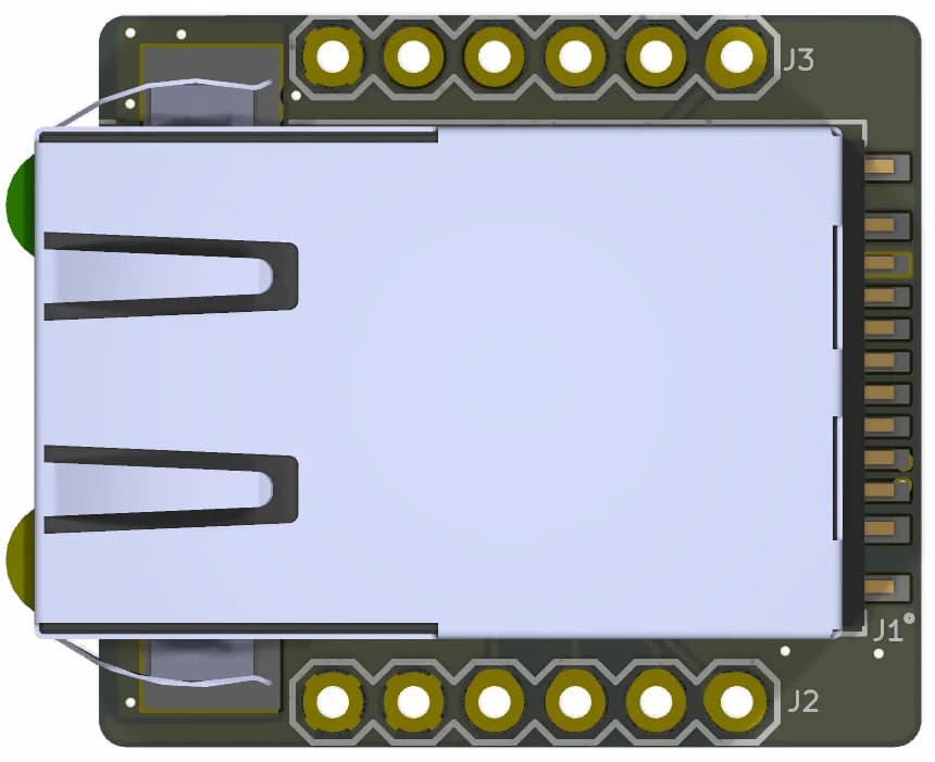 Boardoza W5500 Non-PoE Ethernet Breakout Board – 1