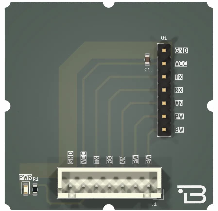 Boardoza MB1020 Ultrasonic Sensor Breakout Board – 1